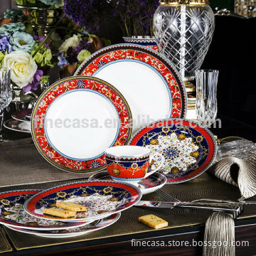 20 Pieces Fine Bone China Luxury Fine Porcelain Wholesale Dinnerware